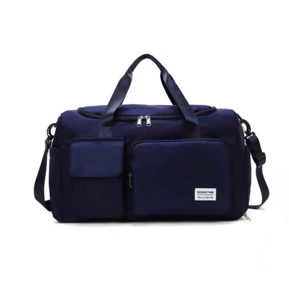 Bolsa Mala Azul Multifuncional para Academia e Viagem
