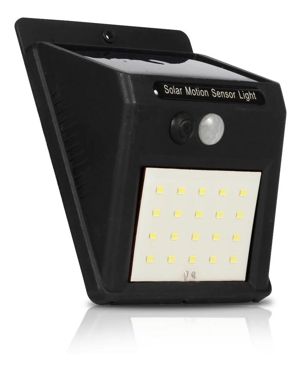Arandela solar de parede com 30 LEDs e sensor de presença. Foto 5 do produto.