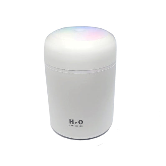 Umidificador e difusor USB H2O Lumen com LED, 300 ml, Cor: Branco. Foto 2 do produto.