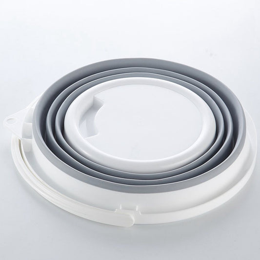 Balde retrátil de silicone 10 litros. Foto 2 do produto.