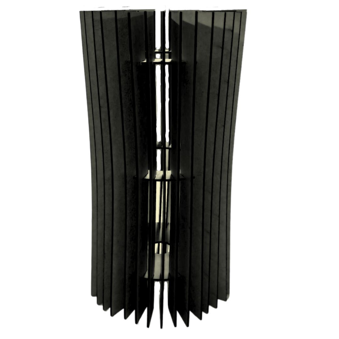 Abajur de mesa Monalisa, Cor: Preto, Tamanho: Kit com 2 - 40 × 20 cm e 20 × 20 cm. Foto 1 do produto.