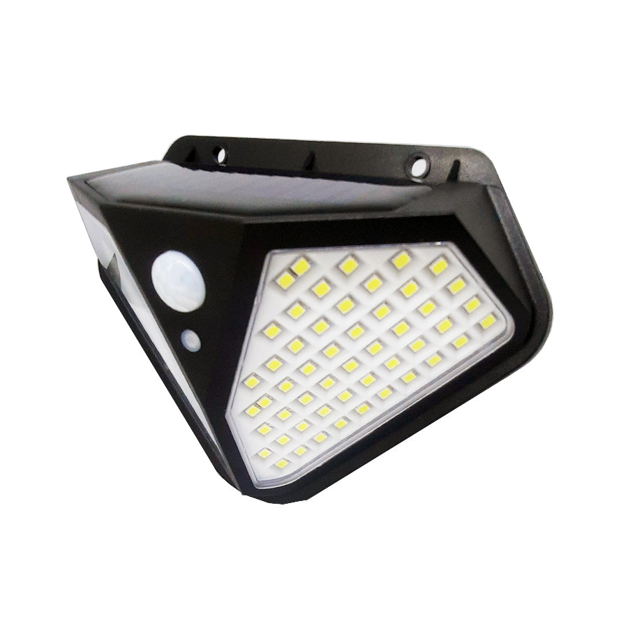 Luminária solar de parede com sensor e 102 LEDs. Foto 5 do produto.