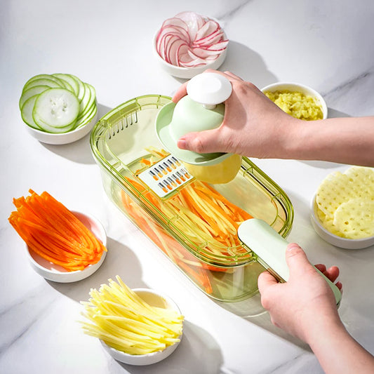 Cortador e ralador manual de legumes e queijos. Foto 2 do produto.