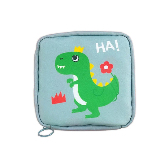 Necessaire pequena para absorventes e cosméticos, Cor: Azul. Foto 1 do produto.