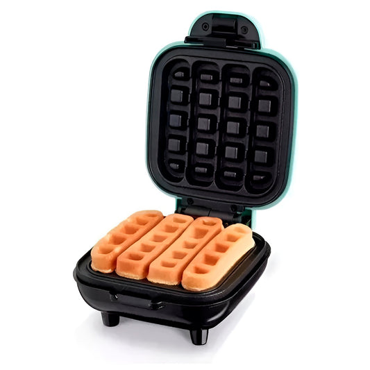 Mini máquina elétrica de waffle quadrado. Foto 2 do produto.