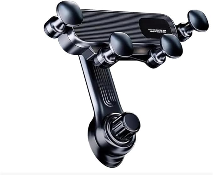 Suporte Veicular 360° Preto em ABS para Saída de Ar