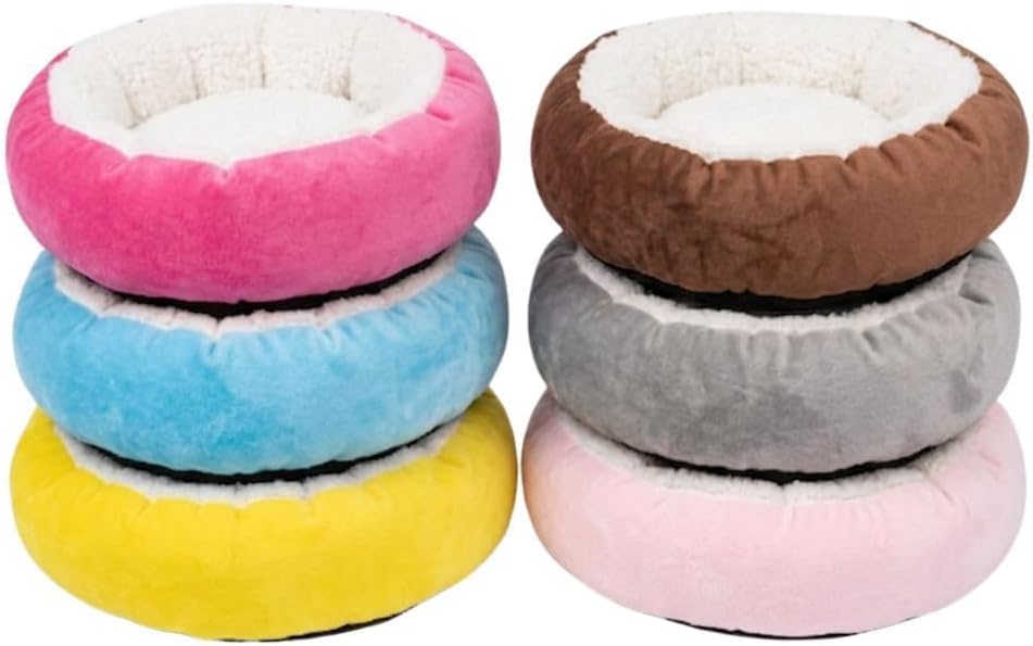 Cama Pet Nuvem Sherpa Redonda Marrom G com Zíper — imagem 2