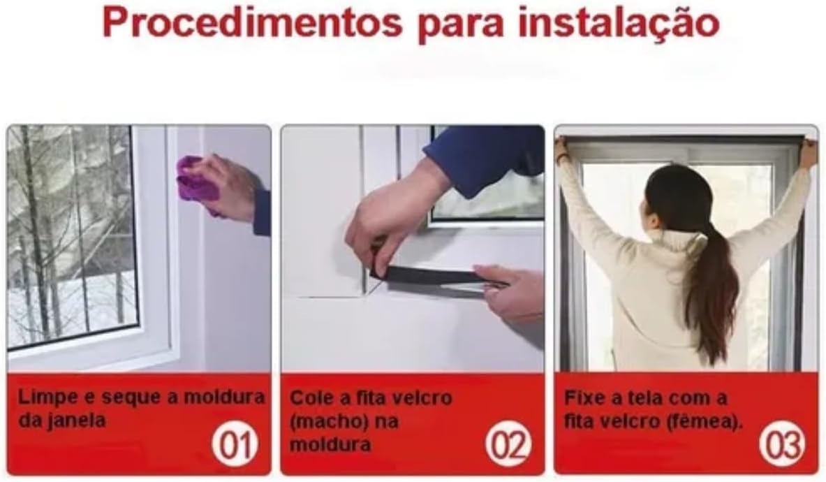 Tela Mosquiteira LLEV Preta em Fibra de Vidro com Velcro 1,50 x 1,00 m — imagem 5