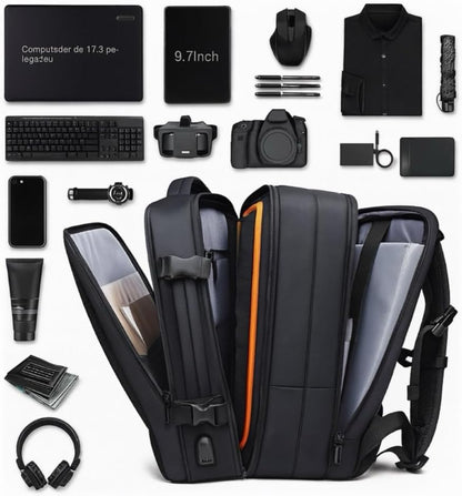 Mochila de Viagem Preta Expansível 33–45 L para Notebook 17,3″ — imagem 3