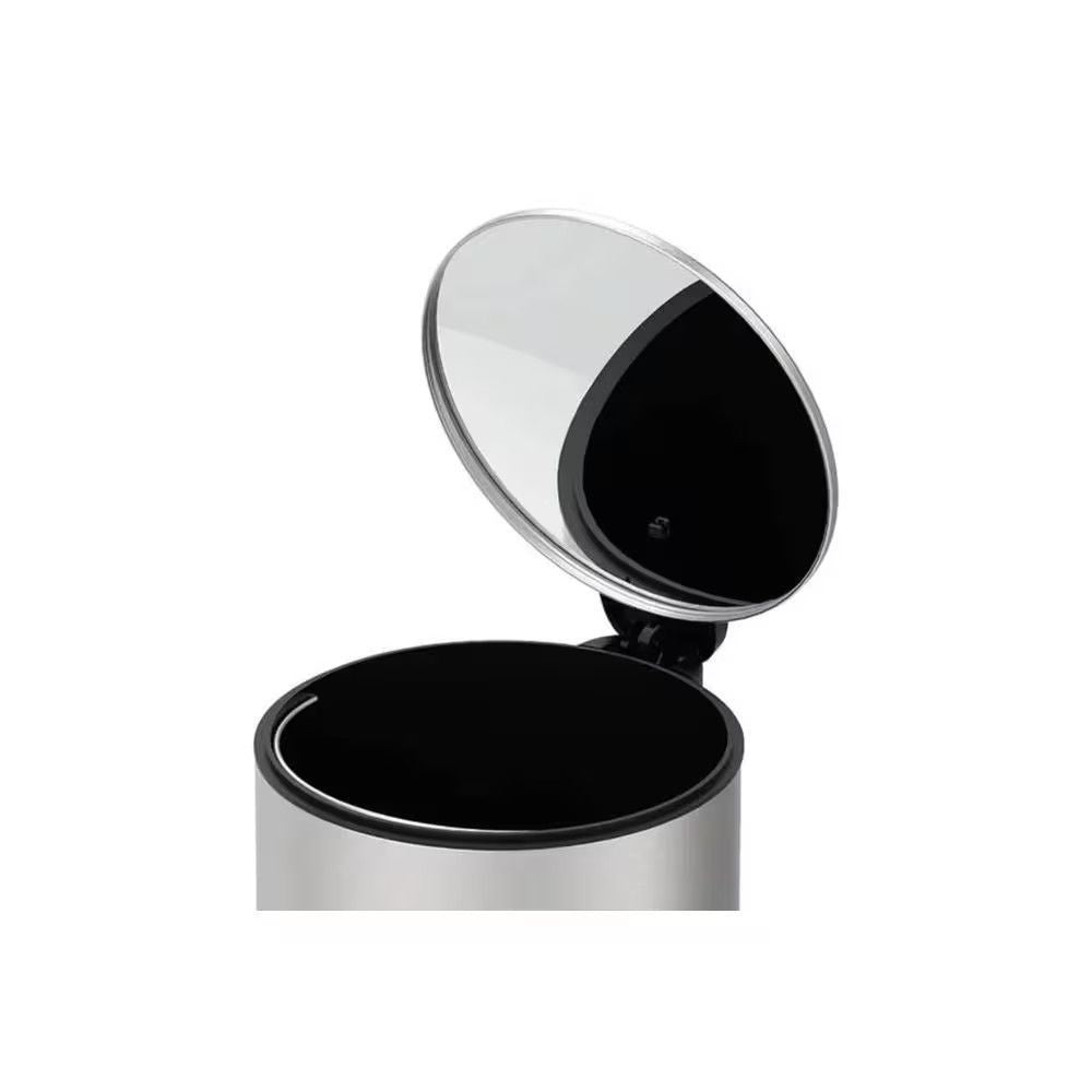 Lixeira Brinox Spin Inox 12 L com Pedal e Balde Removível — imagem 2