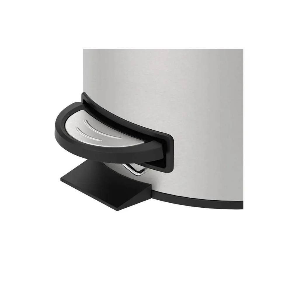 Lixeira Brinox Spin Inox 12 L com Pedal e Balde Removível — imagem 5