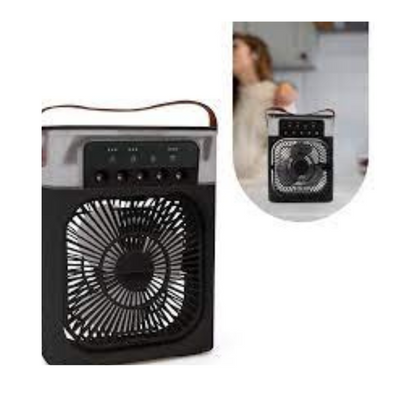 Mini umidificador com ventilador e reservatório de água. Foto 4 do produto.
