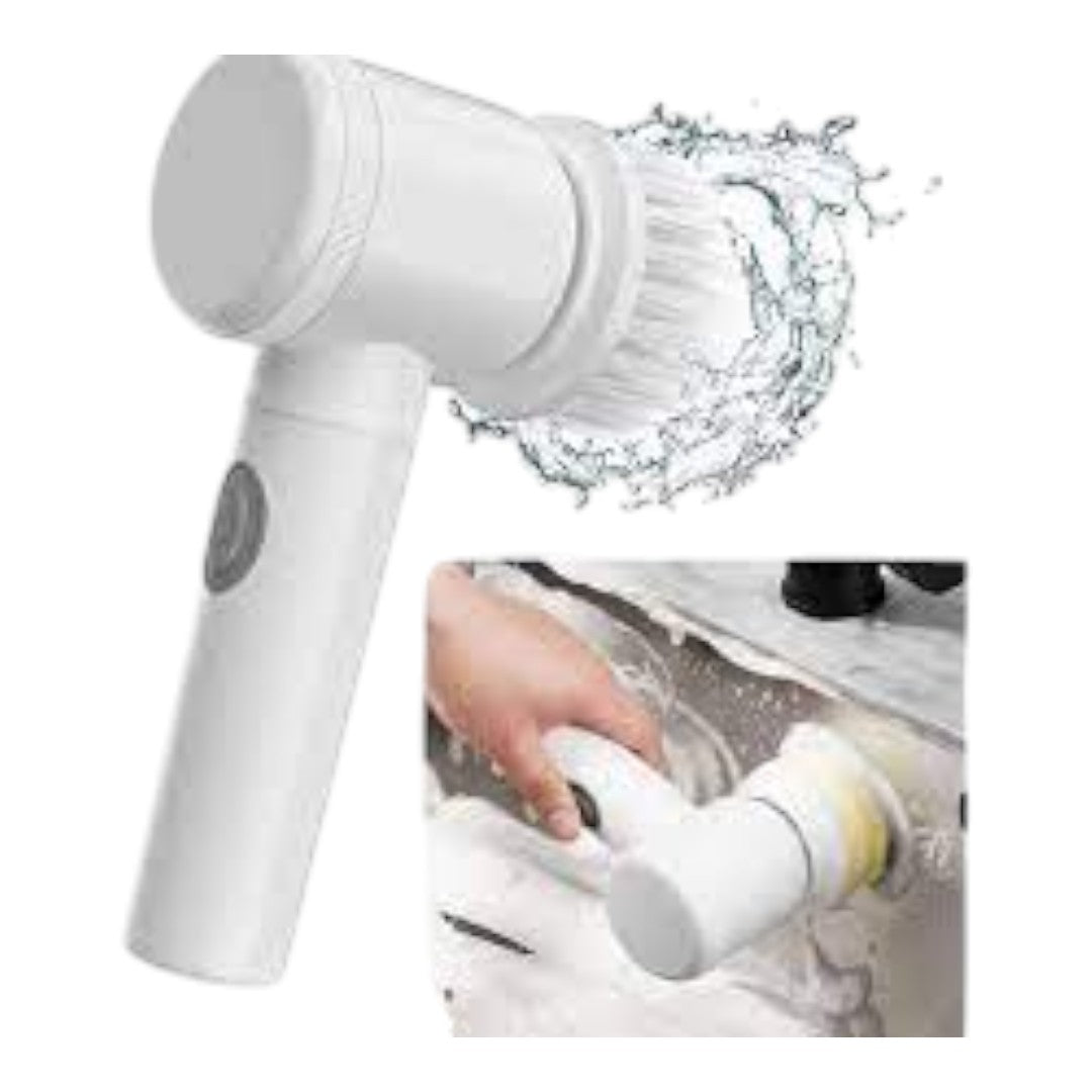 Escova elétrica giratória de limpeza USB 5 em 1. Foto 2 do produto.