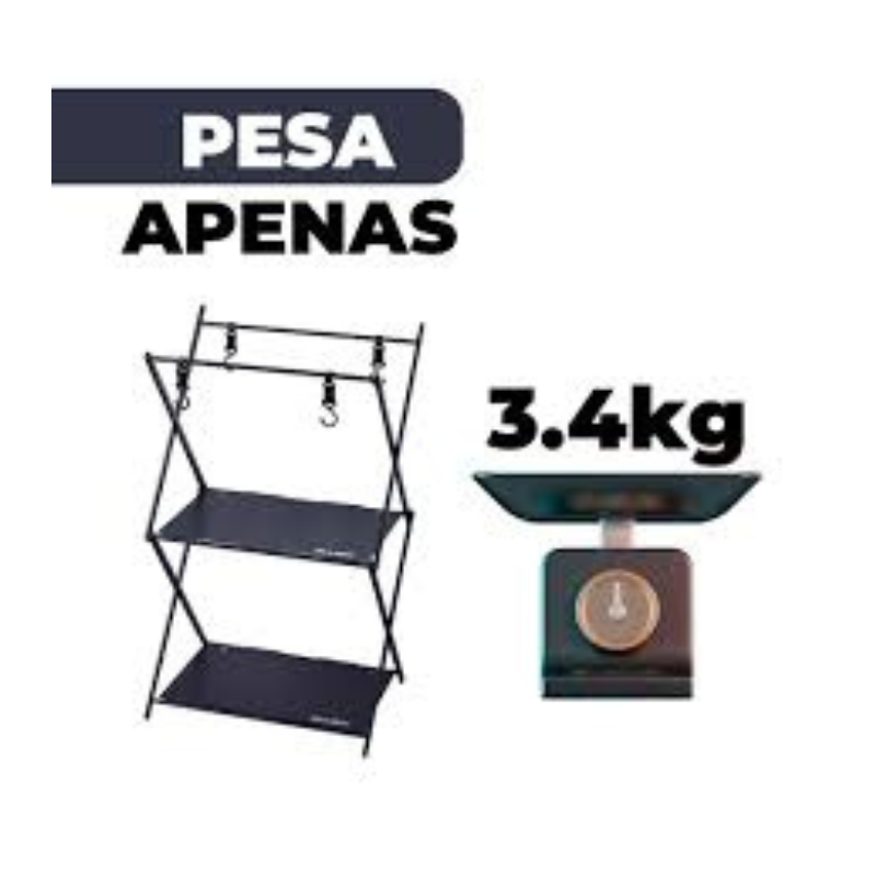 Mesa e estante dobrável 2 em 1 Bask. Foto 4 do produto.