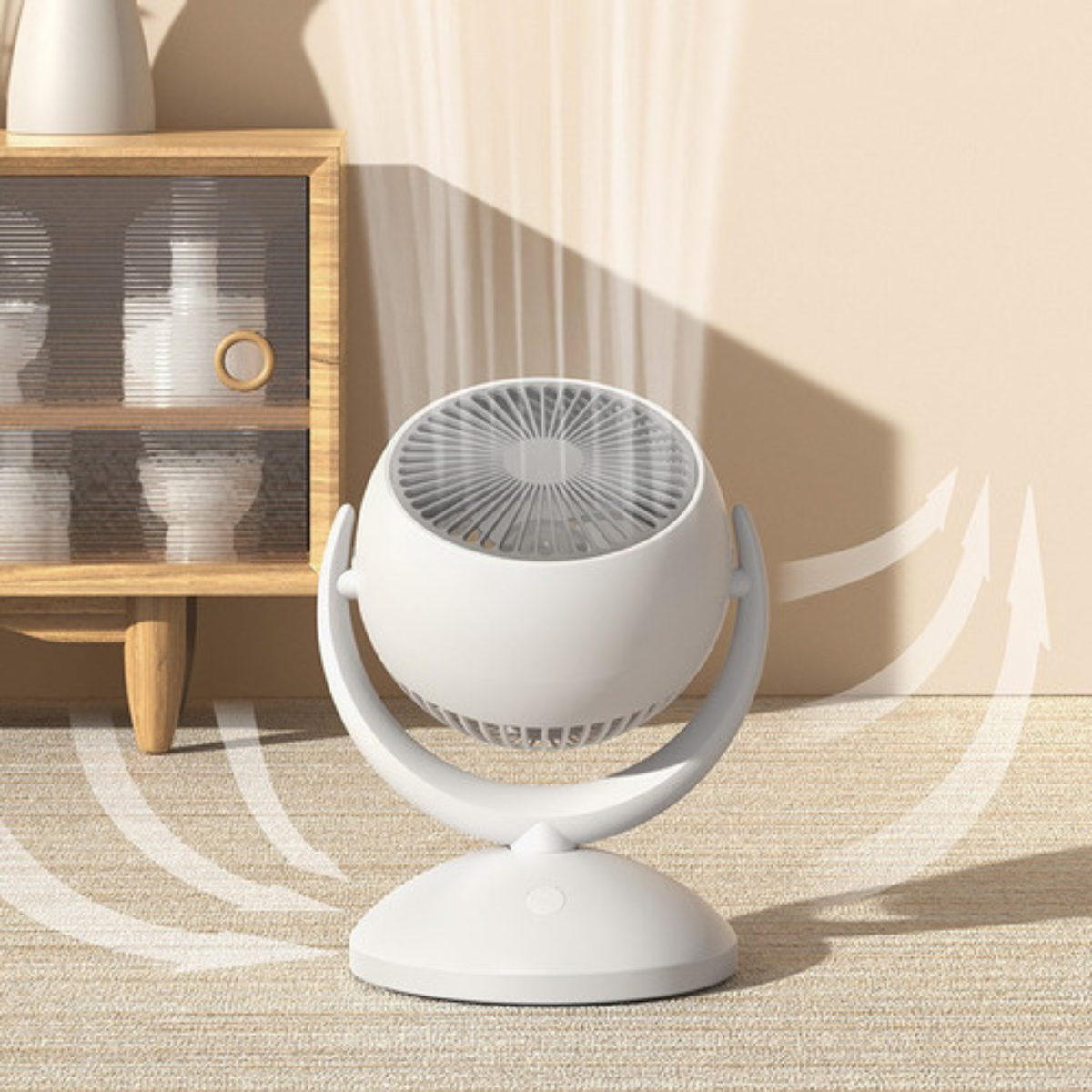 Ventilador de mesa portátil Tufão, 23 cm. Foto 2 do produto.