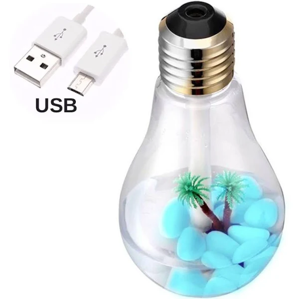 Umidificador e aromatizador em formato de lâmpada LE-2320. Foto 3 do produto.