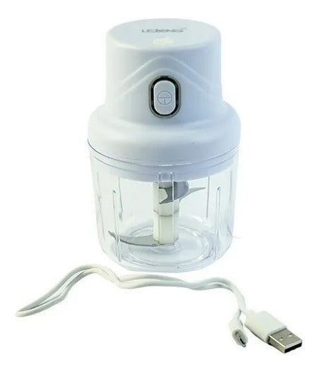 Mini processador elétrico de alho e cebola USB. Foto 1 do produto.
