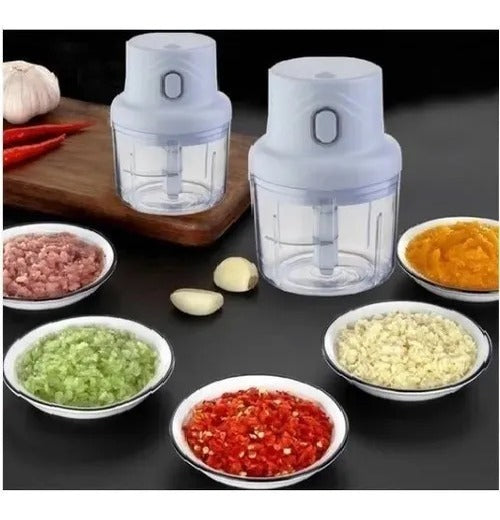 Mini processador elétrico de alho e cebola USB. Foto 4 do produto.