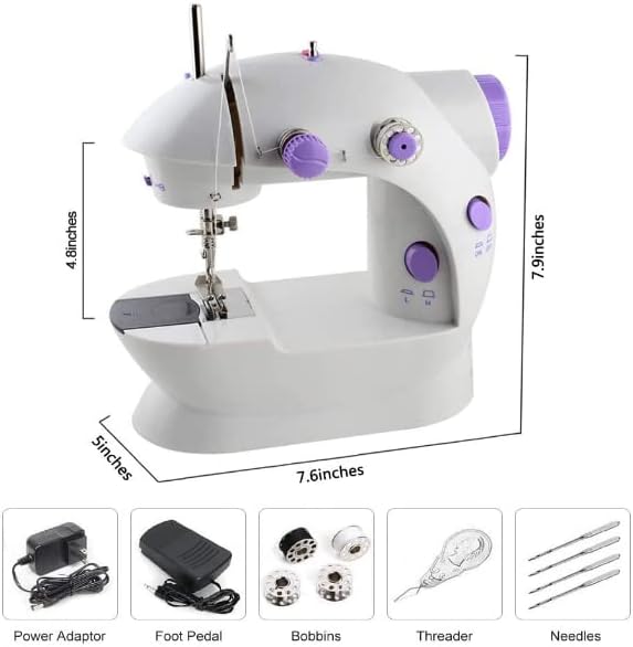 Mini máquina de costura reta CounterTech FH-SM202. Foto 4 do produto.