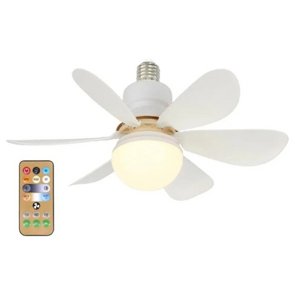 Ventilador de teto com lâmpada LED e 3 modos. Foto 1 do produto.