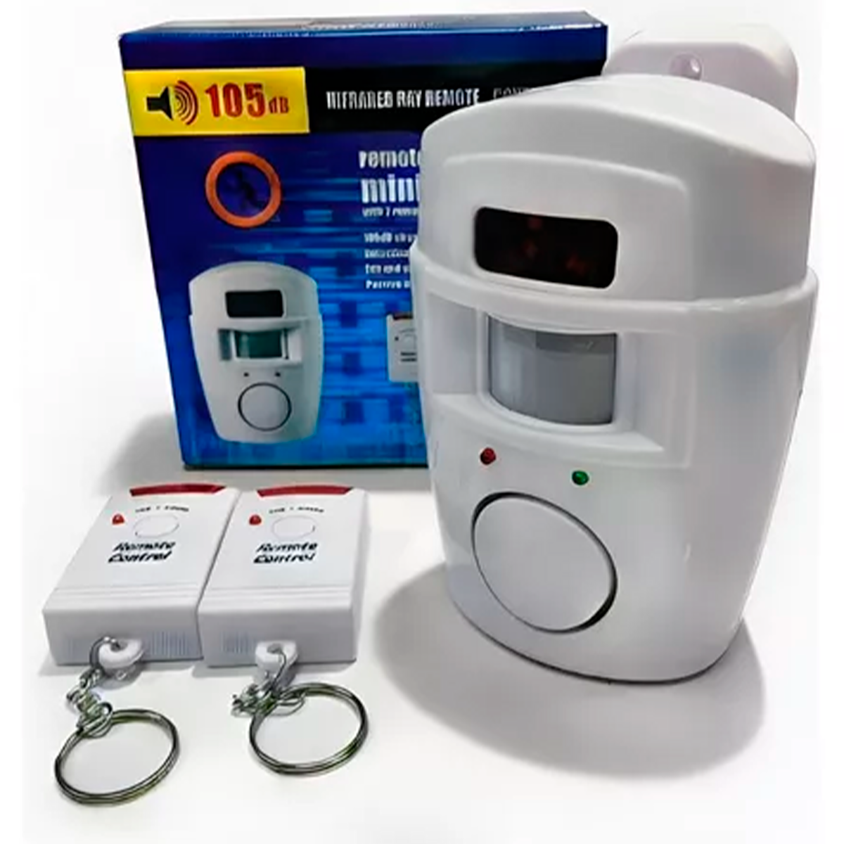 Alarme residencial sem fio com sensor e 2 controles. Foto 4 do produto.