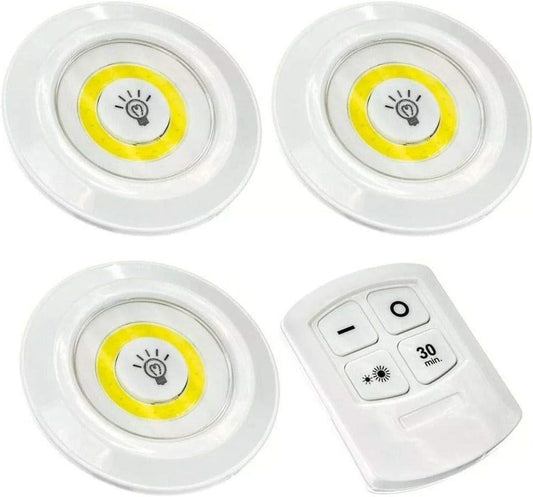 Luminária LED spot sem fio com controle remoto. Foto 1 do produto.