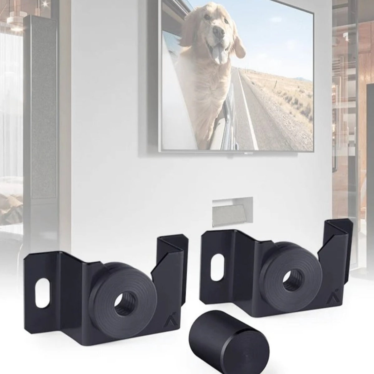 Suporte de TV Aquário para telas de 14 a 84 polegadas. Foto 4 do produto.