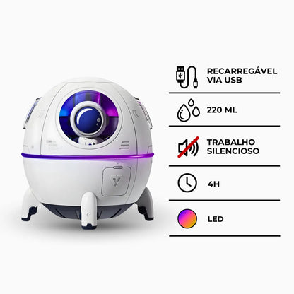 Umidificador espacial com astronauta. Foto 3 do produto.