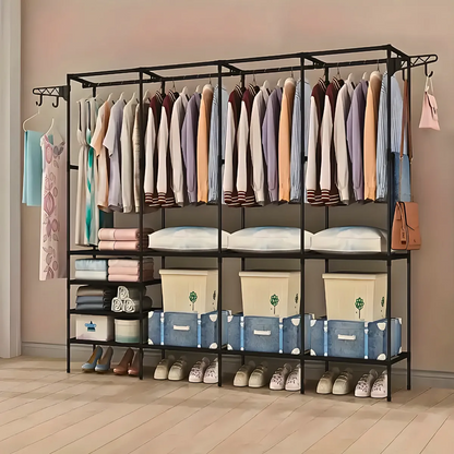 Guarda-roupa organizador com 4 colunas. Foto 4 do produto.