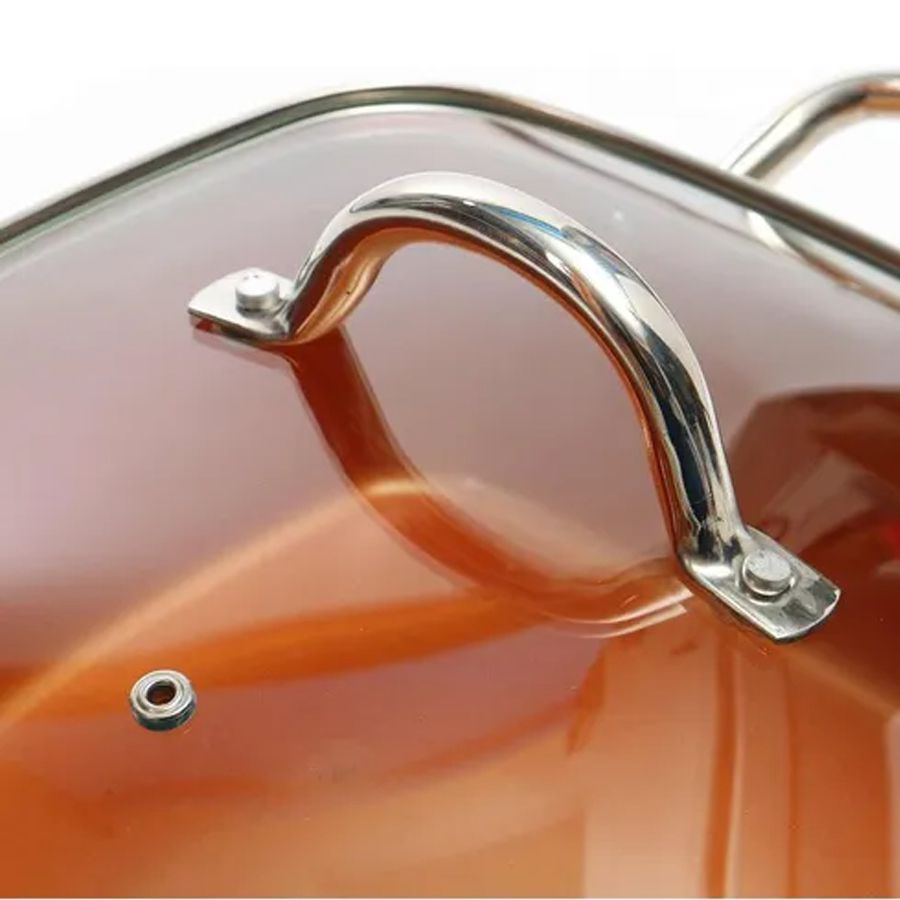 Caçarola Maxchef 24 cm, laranja. Foto 5 do produto.