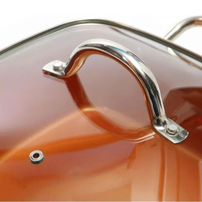 Caçarola Maxchef 24 cm, laranja. Foto 5 do produto.