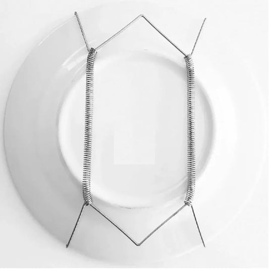 Suporte de mola para pratos decorativos de parede, Tamanho: Bolo (18 a 30 cm). Foto 1 do produto.