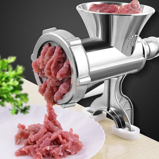 Moedor manual de carne nº 10. Foto 1 do produto.