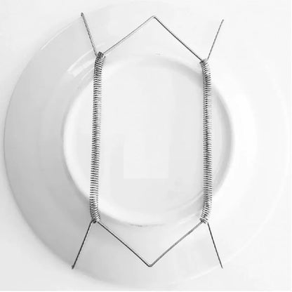 Suporte de mola para pratos decorativos de parede, Tamanho: Pires (11 a 15 cm). Foto 2 do produto.