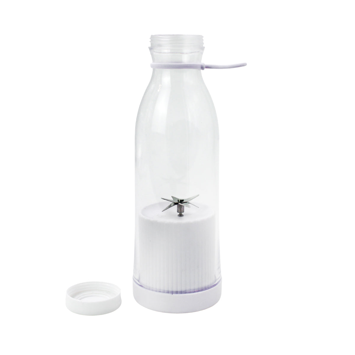 Mini liquidificador portátil USB, branco. Foto 1 do produto.