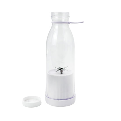 Mini liquidificador portátil USB, branco. Foto 1 do produto.