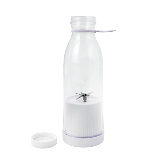 Mini liquidificador portátil USB, branco. Foto 1 do produto.