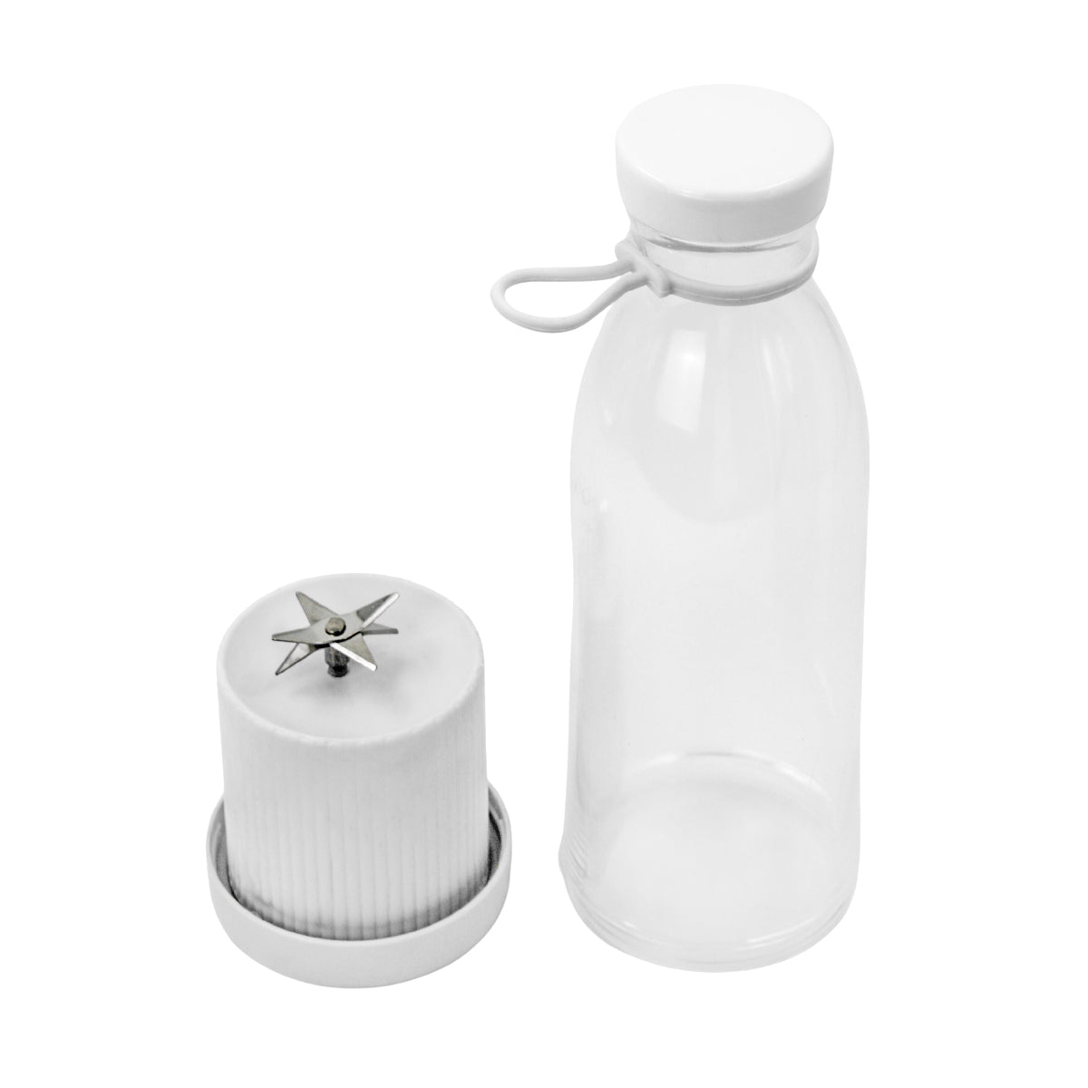 Mini liquidificador portátil USB, branco. Foto 3 do produto.