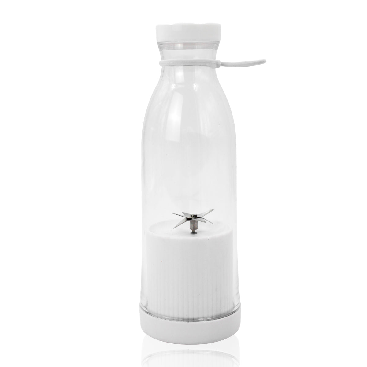 Mini liquidificador portátil USB, branco. Foto 4 do produto.