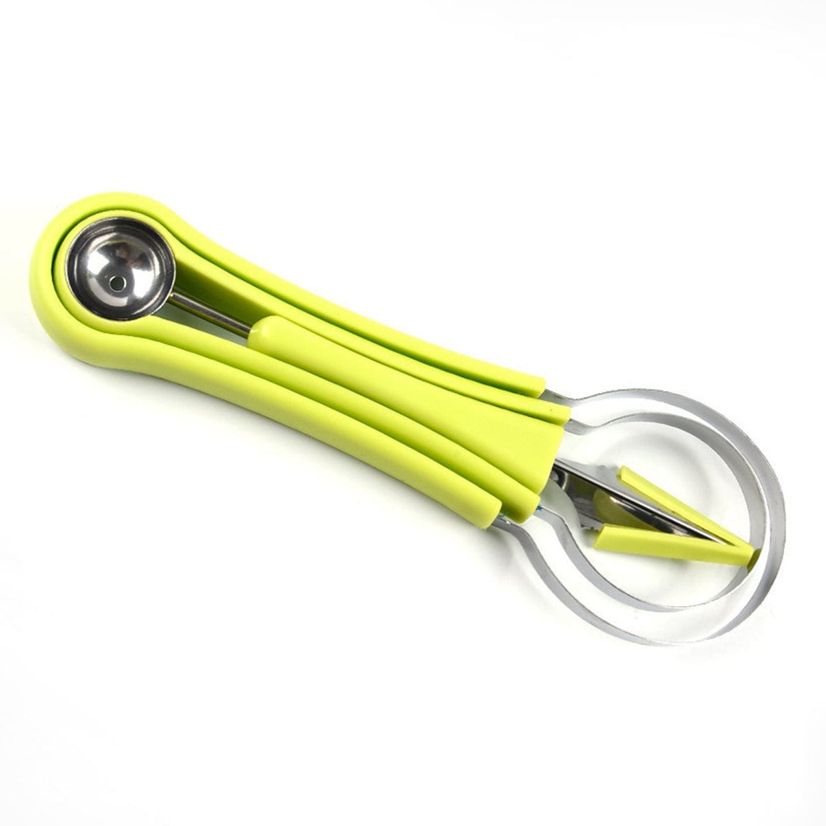 Fatiador de frutas de aço inox 4 em 1. Foto 1 do produto.