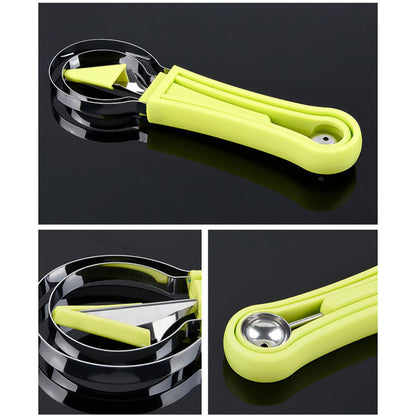 Fatiador de frutas de aço inox 4 em 1. Foto 3 do produto.