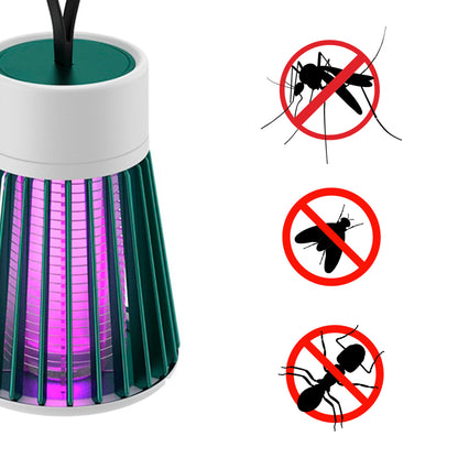 Armadilha elétrica para insetos com LED UV e USB, verde. Foto 3 do produto.