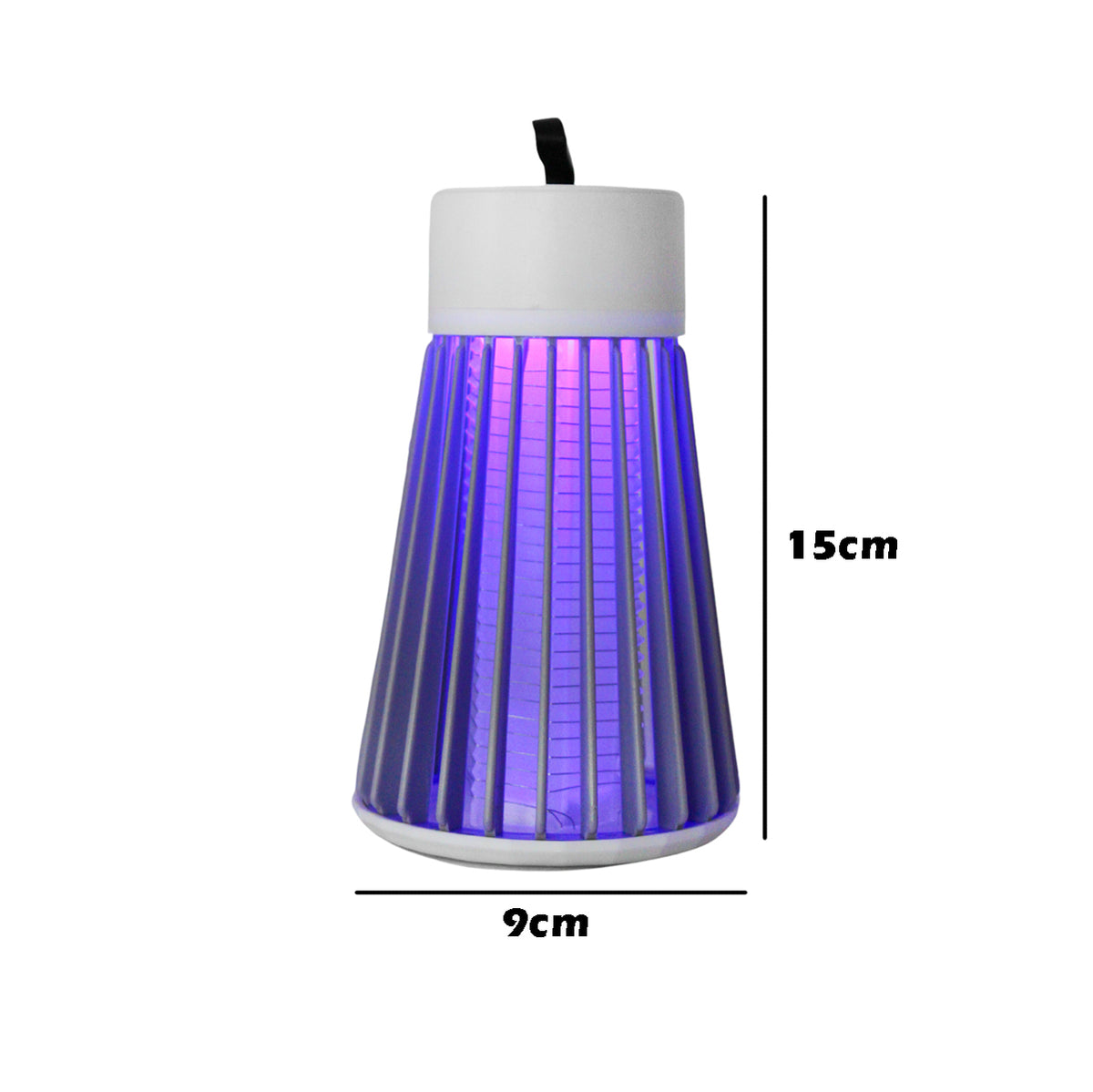 Armadilha elétrica para insetos com LED UV e USB, verde. Foto 4 do produto.