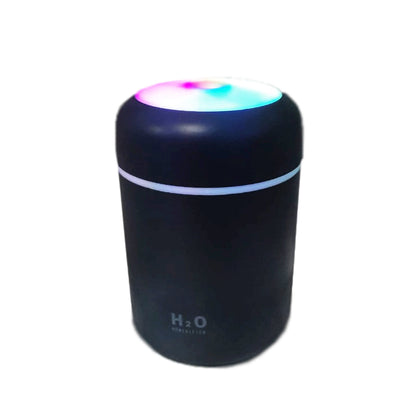 Umidificador e difusor USB H2O Lumen com LED, 300 ml, Cor: Cinza. Foto 1 do produto.
