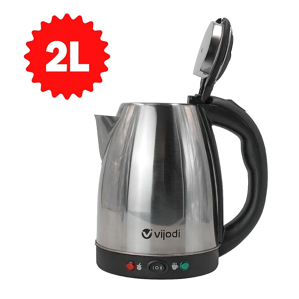 Chaleira elétrica de aço inox 2 litros 1500 W 110 V. Foto 3 do produto.