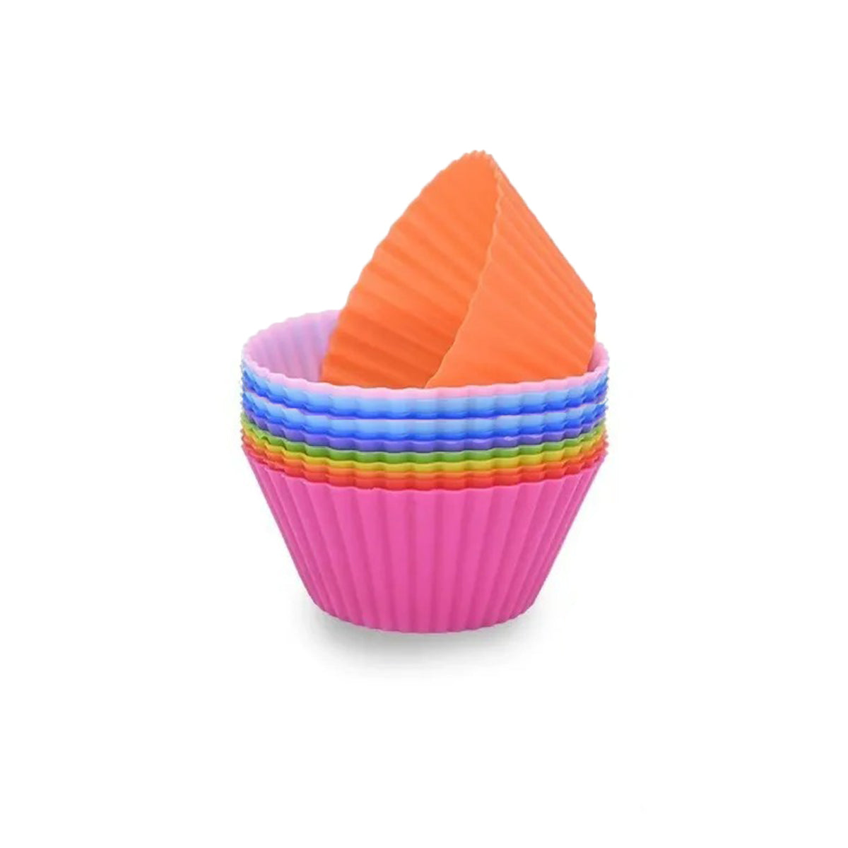 Formas de silicone para mini cupcakes, kit de 12. Foto 2 do produto.