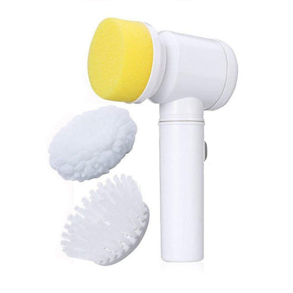 Escova elétrica de limpeza USB com 3 cabeças. Foto 4 do produto.