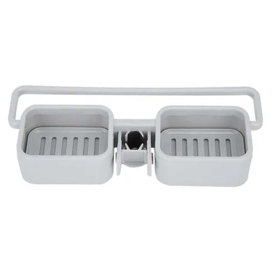 Suporte para esponja e sabão de pia e torneira. Foto 1 do produto.