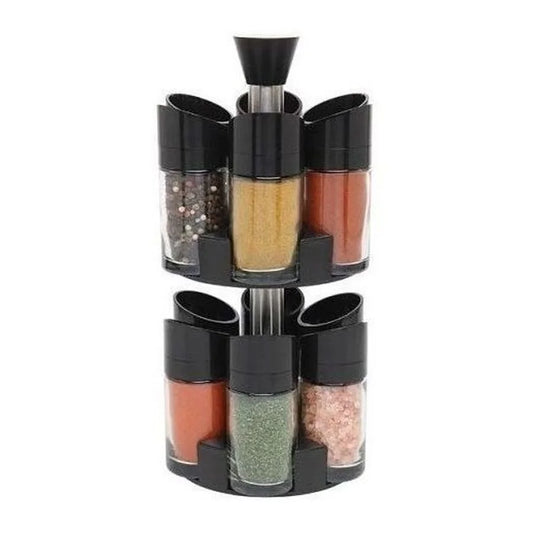 Porta-temperos giratório com 12 peças. Foto 1 do produto.