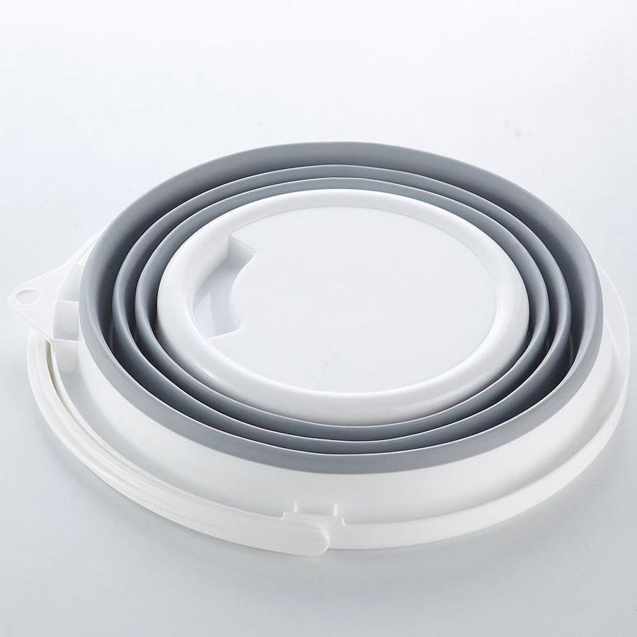 Balde retrátil de silicone 10 litros. Foto 2 do produto.